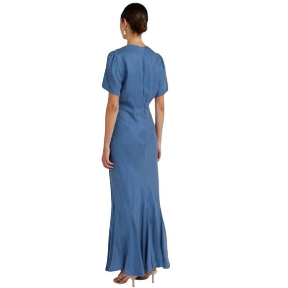 New DISSH Cobalt Blue Campbell Midi Dress Size US 6 EU 38 - Picture 2 of 8